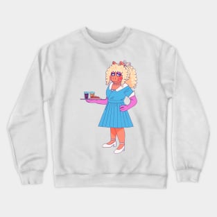 Waitress piggy Crewneck Sweatshirt